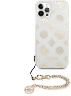 Guess PC Chain Peony for Apple iPhone 12/12 Pro Gold - Phone Cover