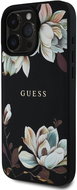 Guess PU Grained Magnolia MagSafe Back Cover for iPhone 16 Pro Max Black - Phone Cover