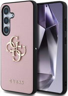 Guess PU Grained 4G Metal Logo Samsung Galaxy S25 rózsaszín tok - Telefon tok