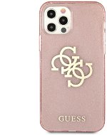 Guess TPU Big 4G Full Glitter for Apple iPhone 12/12 Pro Pink - Phone Cover
