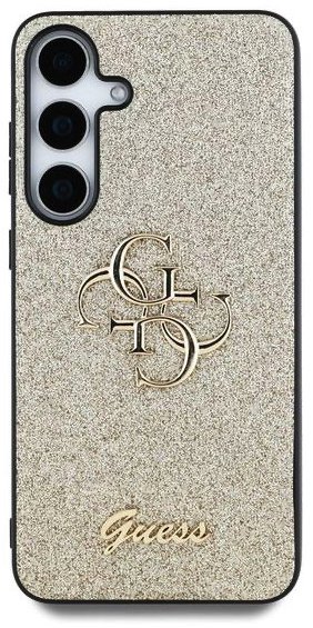 Guess PU Fixed Glitter 4G Metal Logo Samsung Galaxy S25+ arany tok