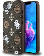 Guess PU 4G Peony MagSafe Back Cover for iPhone 16e/17e Brown - Phone Cover