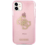 Guess TPU Big 4G Full Glitter for Apple iPhone 11 Pink - Phone Cover