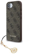 Guess 4G Charm Back Cover for iPhone 16e/17e Tone on Tone Brown - Phone Cover
