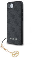 Guess 4G Charm Back Cover for iPhone 16e/17e Tone on Tone Grey - Phone Cover