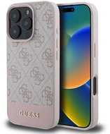 Guess PU 4G Stripe Back Cover for iPhone 16 Pro Pink - Phone Cover