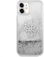 Guess TPU Big 4G Liquid Glitter Silver für Apple iPhone 11 Transparent - Handyhülle