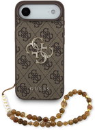 Guess PU 4G Metal Logo Strap Back Cover for iPhone Air Brown - Phone Cover