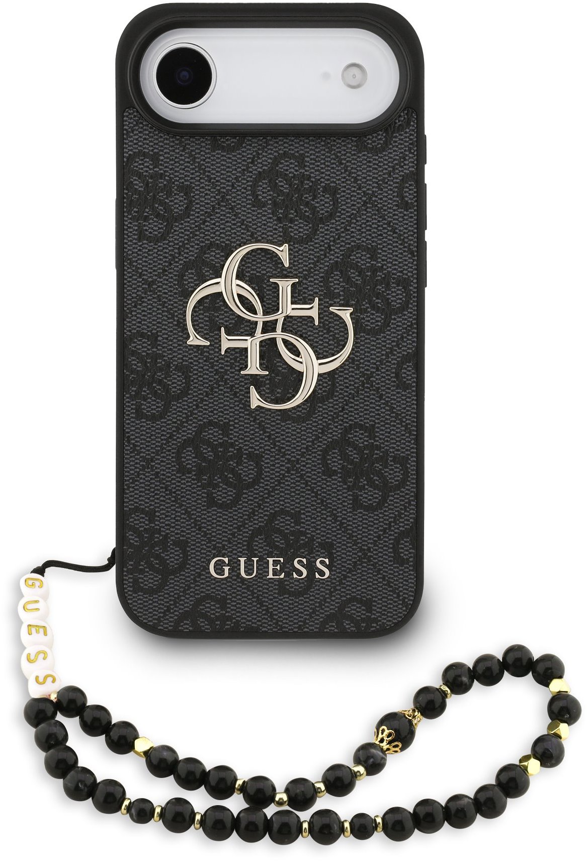 Guess PU 4G Metal Logo Strap iPhone Air fekete tok