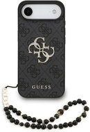 Guess PU 4G Metal Logo Strap Back Cover for iPhone Air Black - Phone Cover