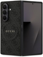 Guess PU Leather 4G coloured Ring Magnetic Back Cover for Samsung Galaxy Z Fold 7 Black - Phone Cover