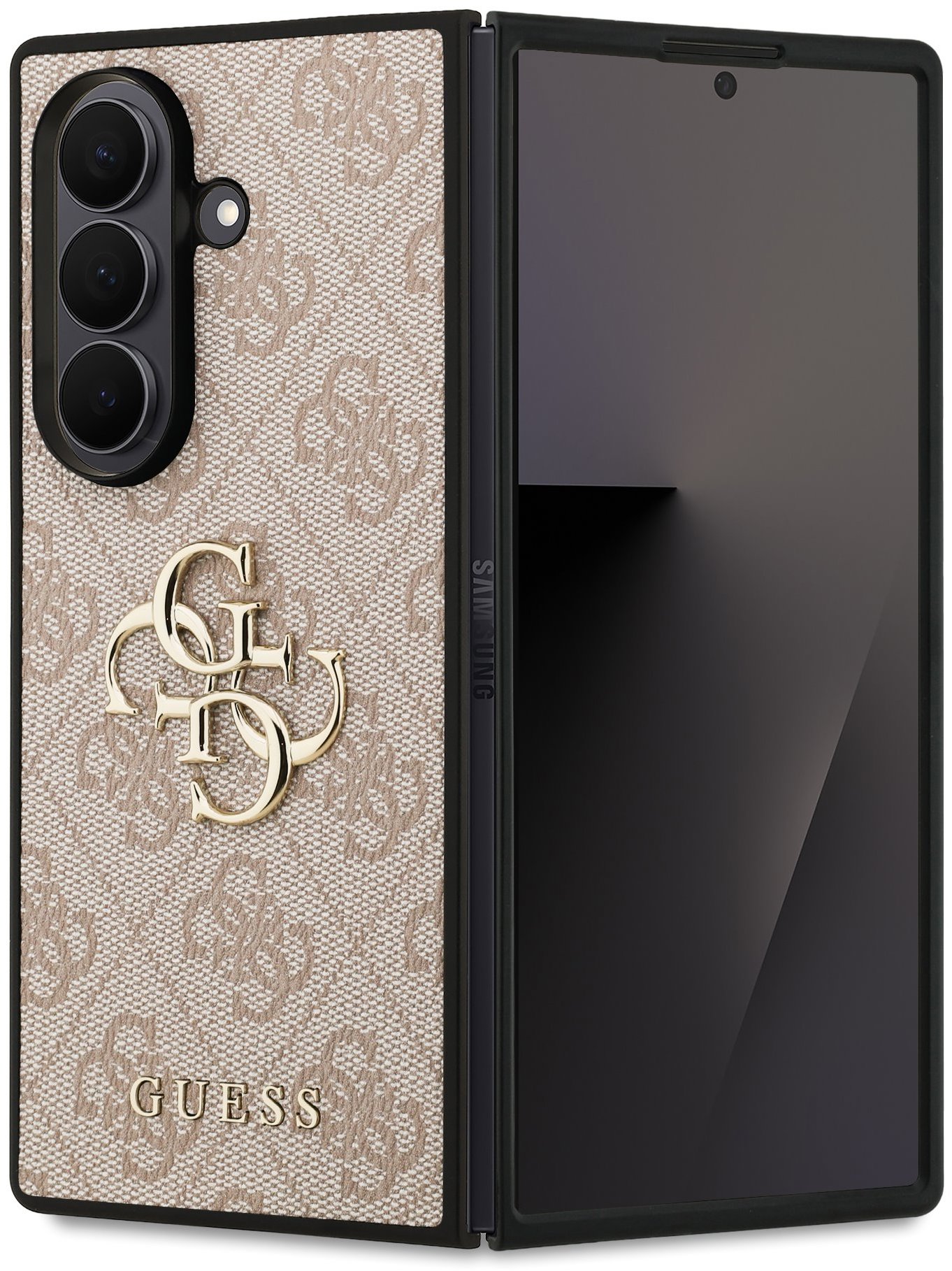 Guess PU 4G Metal Logo Samsung Galaxy Z Fold 7 rózsaszín tok