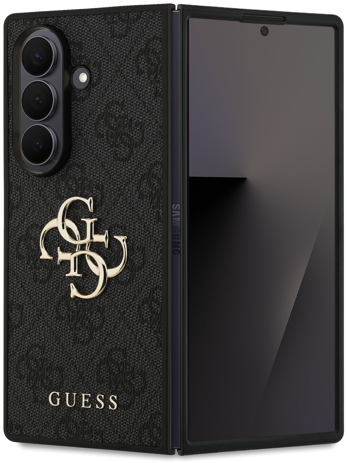 Guess PU 4G Metal Logo Samsung Galaxy Z Fold 7 szürke tok