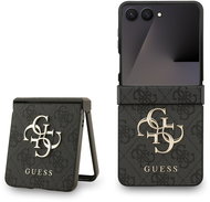 Guess PU 4G Metal Logo Zadní Kryt pro Samsung Galaxy Z Flip 7 Grey - Kryt na mobil