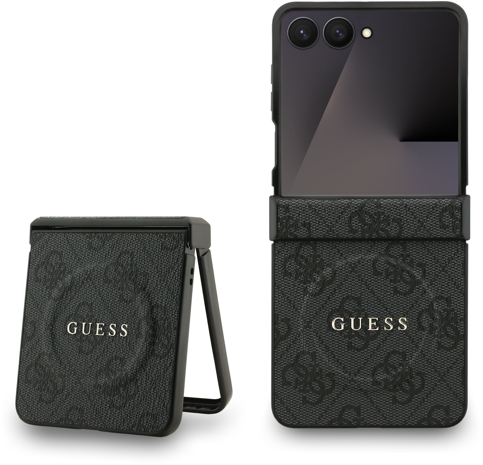 Guess PU Leather 4G Colored Ring Magnetic Samsung Galaxy Z Flip 7 Black tok