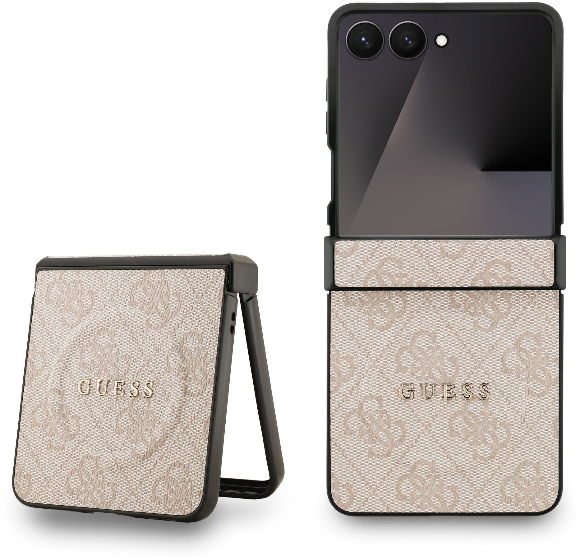 Guess PU Leather 4G Colored Ring Magnetic Samsung Galaxy Z Flip 7 Pink tok
