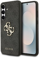 Guess PU 4G Metal Logo Back Cover for Samsung Galaxy S25 FE Grey - Phone Cover