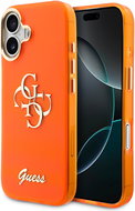 Guess IML 4G Script Metal Logo Back Cover for iPhone 17 Orange - Phone Cover