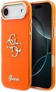 Guess IML 4G Script Metal Logo Back Cover for iPhone Air Orange - Phone Cover