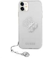 Guess TPU Big 4G Logo Silver für Apple iPhone 11 Transparent - Handyhülle