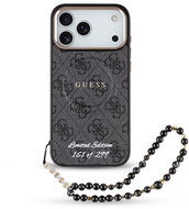 Guess PU 4G MagSafe Strap Limited Edition 299 Back Cover for iPhone 17 Pro Max Black - Phone Cover
