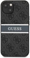 Guess PU 4G Printed Stripe Back Cover for Apple iPhone 13, Grey - Phone Cover