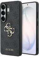 Guess PU 4G Metal Logo Back Cover for Samsung Galaxy S26 Ultra Grey - Phone Cover
