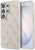 Guess PU 4G Script Metal Logo Magnetic Back Cover for Samsung Galaxy S26 Ultra Pink - Phone Cover