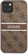 Guess PU 4G Printed Stripe Back Cover for Apple iPhone 13 mini, Brown - Phone Cover