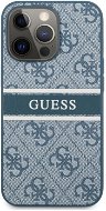 Guess PU 4G Printed Stripe Back Cover for Apple iPhone 13 Pro Max, Blue - Phone Cover