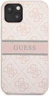 Guess PU 4G Printed Stripe Back Cover for Apple iPhone 13, Pink - Phone Cover
