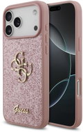 Guess PU Fixed Glitter 4G Metal Logo pro iPhone 18 Pro Max Pink - Protective Case