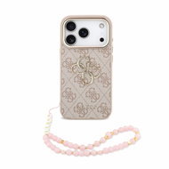 Guess PU 4G Metal Logo Strap pro iPhone 18 Pro Pink - Protective Case