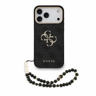 Guess PU 4G Metal Logo Strap pro iPhone 18 Pro Max Black - Protective Case