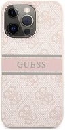 Guess PU 4G Printed Stripe Back Cover für Apple iPhone 13 Pro Max - Pink - Handyhülle