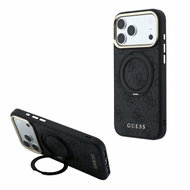 Guess PU 4G Ring Stand MagSafe pro iPhone 18 Pro Black - Protective Case