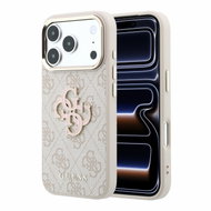 Guess PU 4G Resin Metal Logo pro iPhone 18 Pro Max Pink - Protective Case