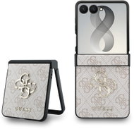 Guess PU 4G Metal Logo for Samsung Galaxy Z Flip 8, Pink - Protective Case