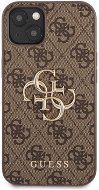 Guess PU 4G Metal Logo Back Cover for Apple iPhone 13, Brown - Phone Cover