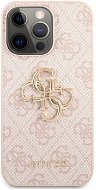 Guess PU 4G Metal Logo Back Cover für Apple iPhone 13 Pro - Pink - Handyhülle
