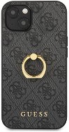 Guess PU 4G Ring Back Cover for Apple iPhone 13, Grey - Phone Cover