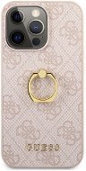 Guess PU 4G Ring Back Cover for Apple iPhone 13 Pro, Pink - Phone Cover