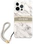 Guess TPU Marble Stripe Back Cover für Apple iPhone 13 Pro Max - Grey - Handyhülle