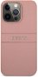 Guess PU Leather Saffiano Back Cover für Apple iPhone 13 Pro Max - Pink - Handyhülle