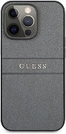 Guess PU Leather Saffiano Back Cover für Apple iPhone 13 Pro Max - Grey - Handyhülle