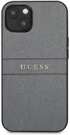 Guess PU Leather Saffiano Back Cover for Apple iPhone 13, Grey - Phone Cover