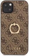 Guess PU 4G Ring Back Cover for Apple iPhone 13 mini Brown - Phone Cover
