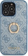 Guess PU 4G Ring Back Cover for Apple iPhone 13 Pro Max Blue - Phone Cover