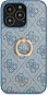 Guess PU 4G Ring Back Cover for Apple iPhone 13 Pro Max Blue - Phone Cover