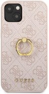 Guess PU 4G Ring Back Cover für Apple iPhone 13 mini Pink - Handyhülle